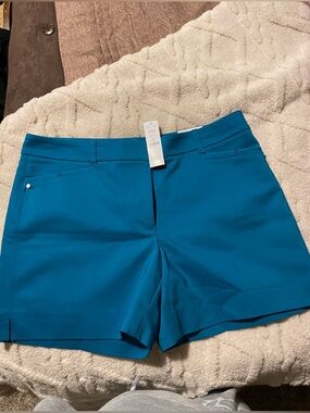 Teal Women's Stretch Dress Shorts nwt size 10 White House Black Market  5”
